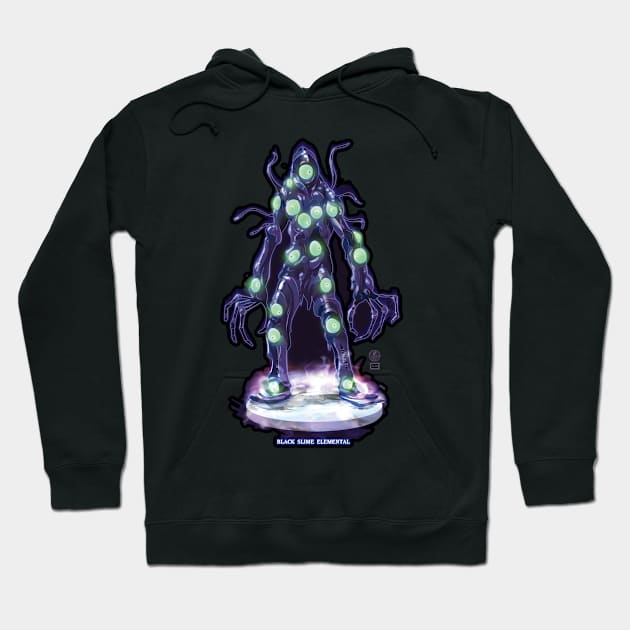 Black Slime Elemental Hoodie by Andrew Harmon